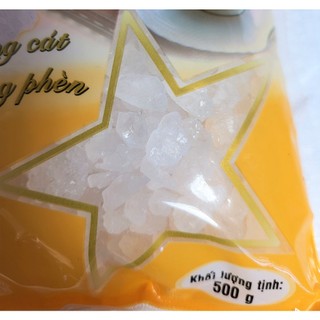 [Túi VÀNG 500g] ĐƯỜNG PHÈN HẠT (TO) [VN] HOÀNG LONG Rock Sugar