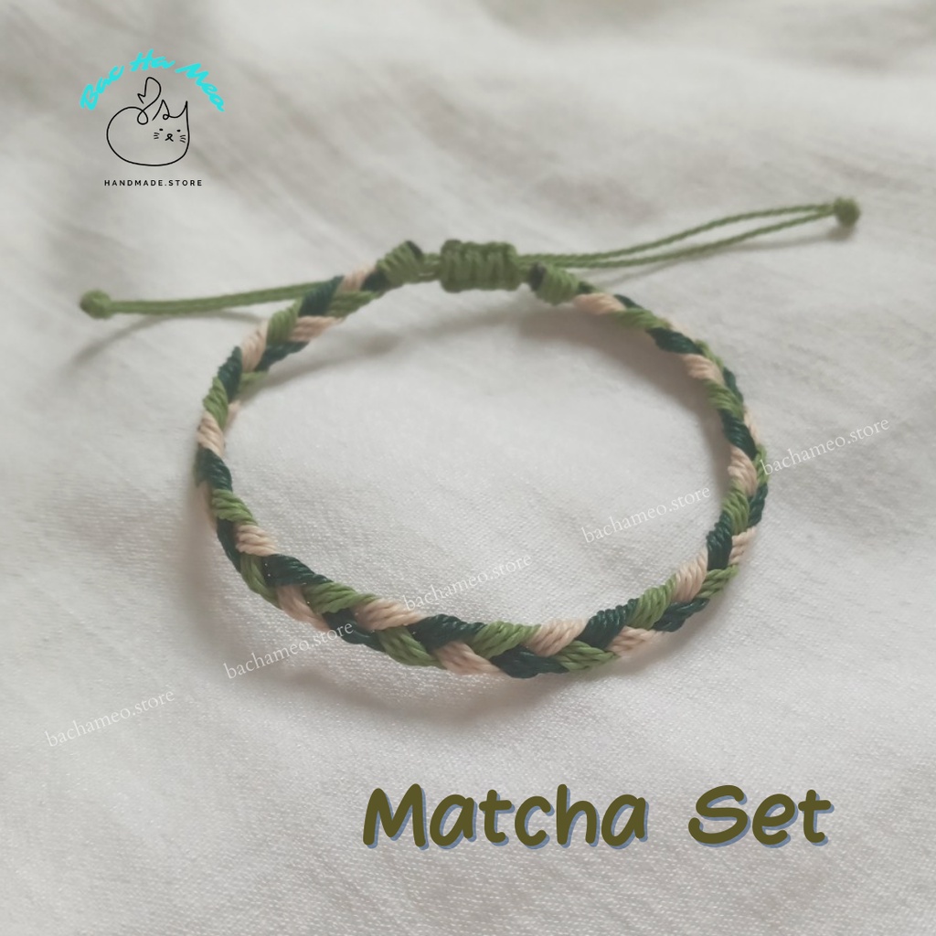 Set vòng tay waterproof - MATCHA SET  - BacHaMeo Store