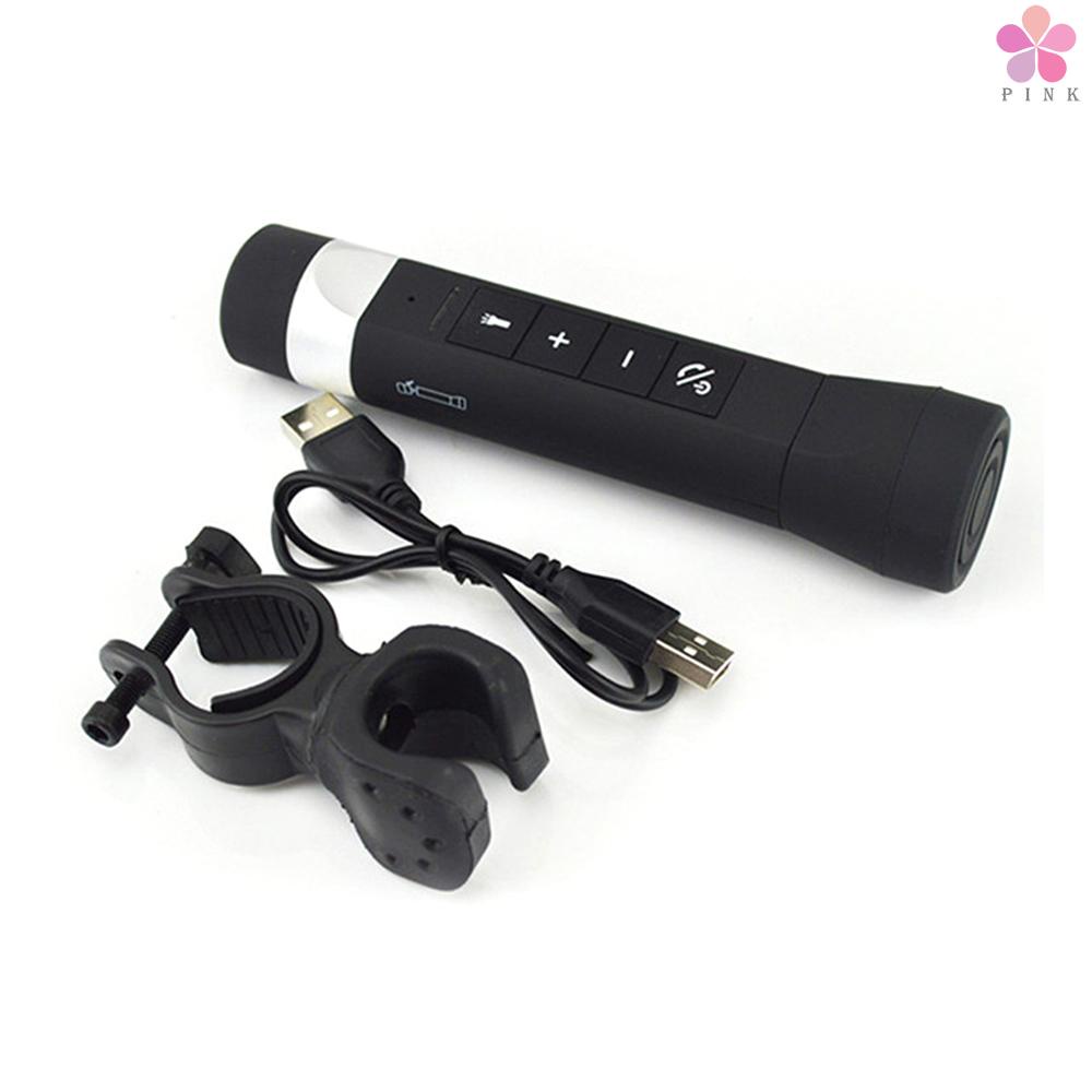 Loa Bluetooth Không Dây Kiêm Sạc Dự Phòng 1200mAh Chống Nước Có Đèn Pin LED Và Micro Đa Năng