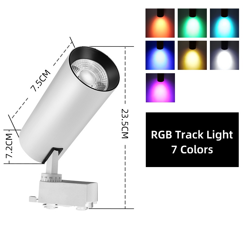 Bộ Đèn LED RGB 20w 220v Nhiều Màu Sắc Gắn Trần Nhà Trang Trí Quán Bar / Studio