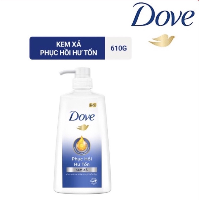 Kem xả phục hồi hư tổn Dove 610g