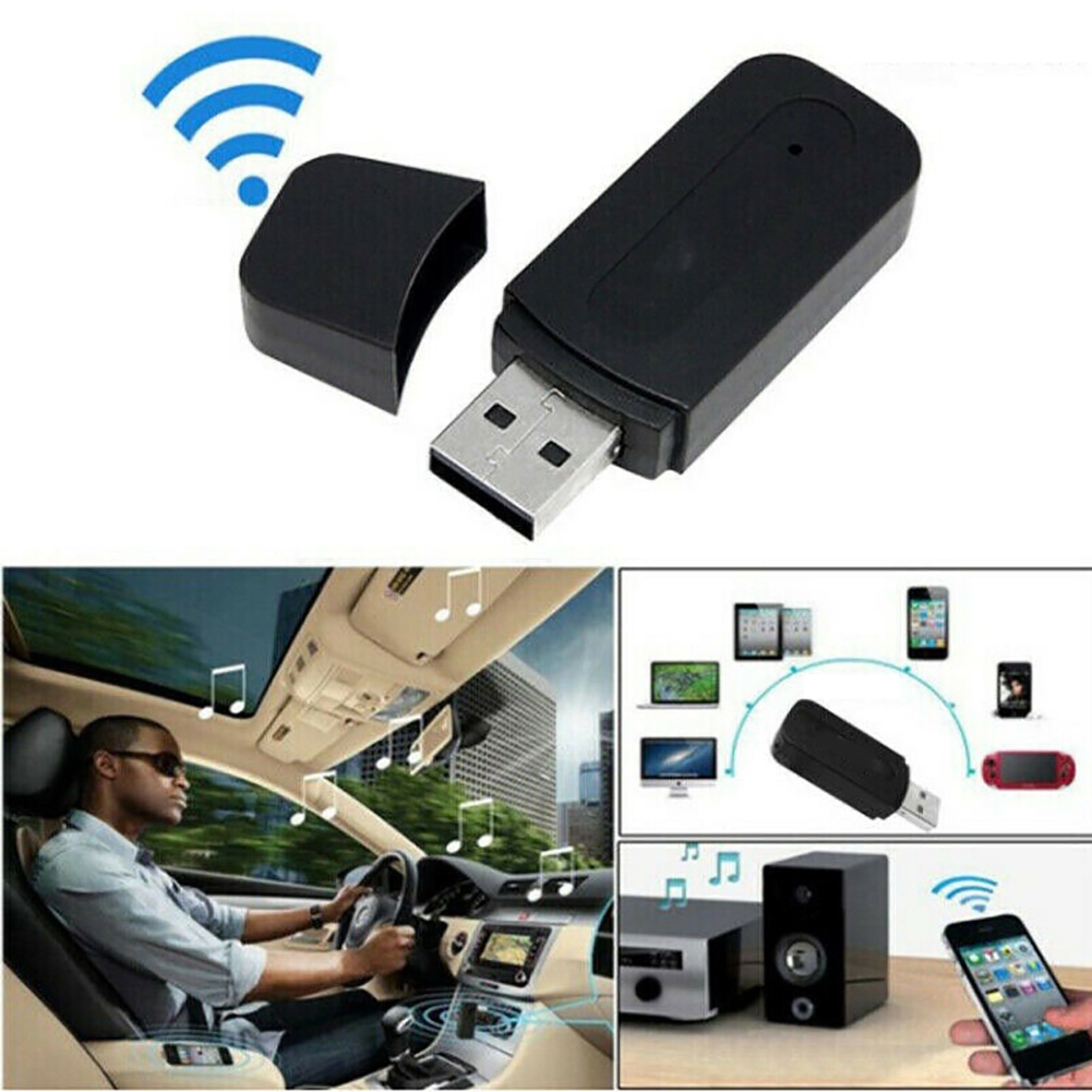 Thiết Bị Nhận Tín Hiệu Âm Thanh Bluetooth Không Dây 3.5mm Aux Sang USB