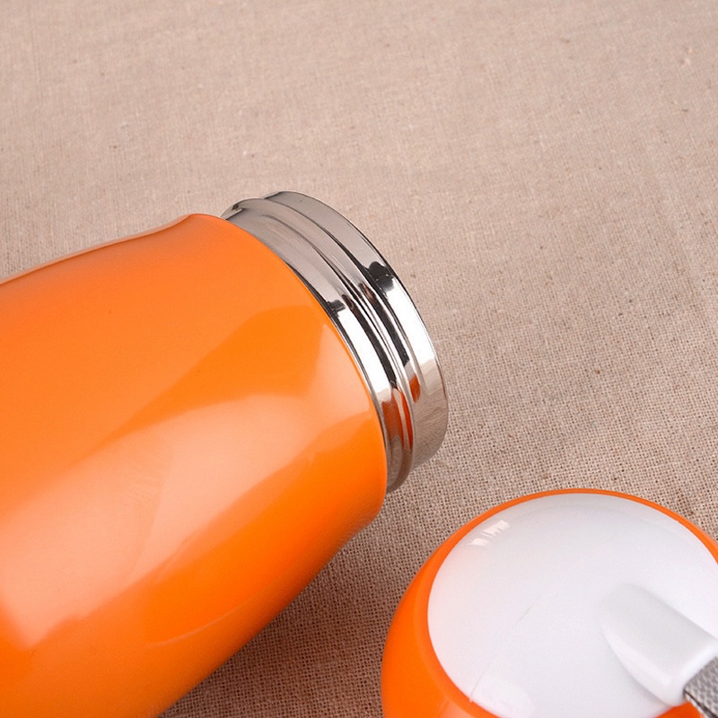 Bình Nước Giữ Nhiệt Bằng Thép Không Gỉ In Hình Chim Cánh Cụt Hoạt Hình Dễ Thương