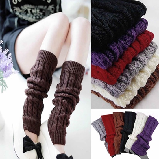 Vớ Ống Len Giữ Ấm Chân Khi Mang Giày Boot Thời Trang Dành Cho Nữ