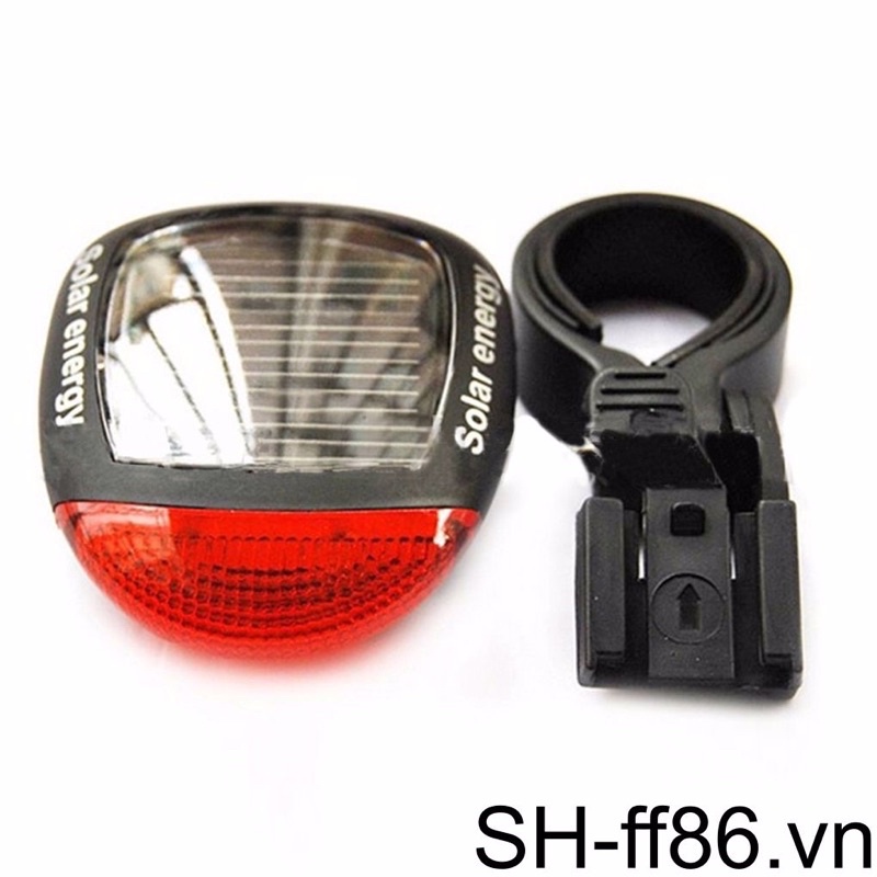 Đèn LED đuôi xe đạp chạy bằng năng lượng mặt trời.