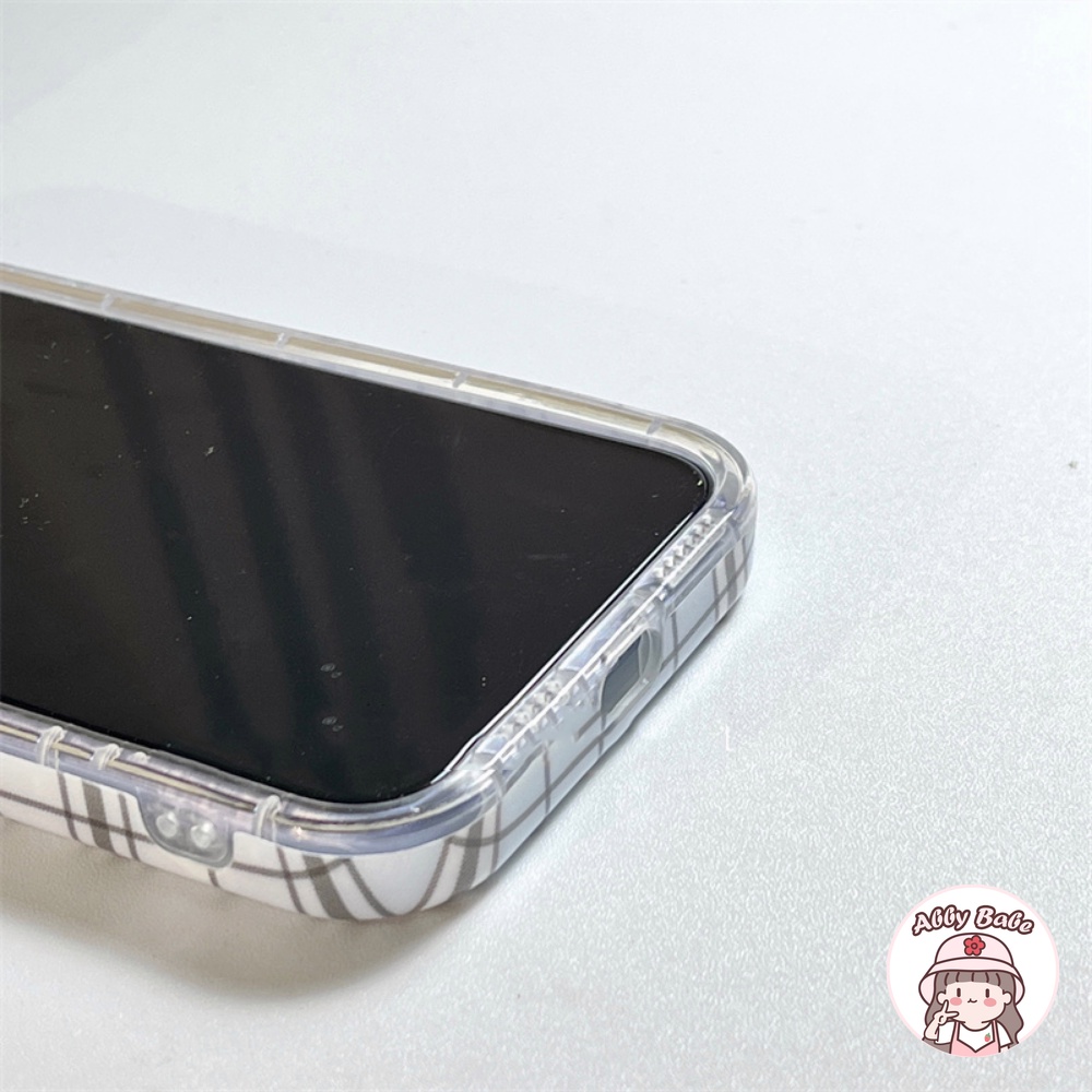 Ốp Điện Thoại Mềm Họa Tiết Caro Màu Tương Phản Đơn Giản Chống Mồ Hôi Cho IPhone 14 Pro Max 13 12 11 Pro Max