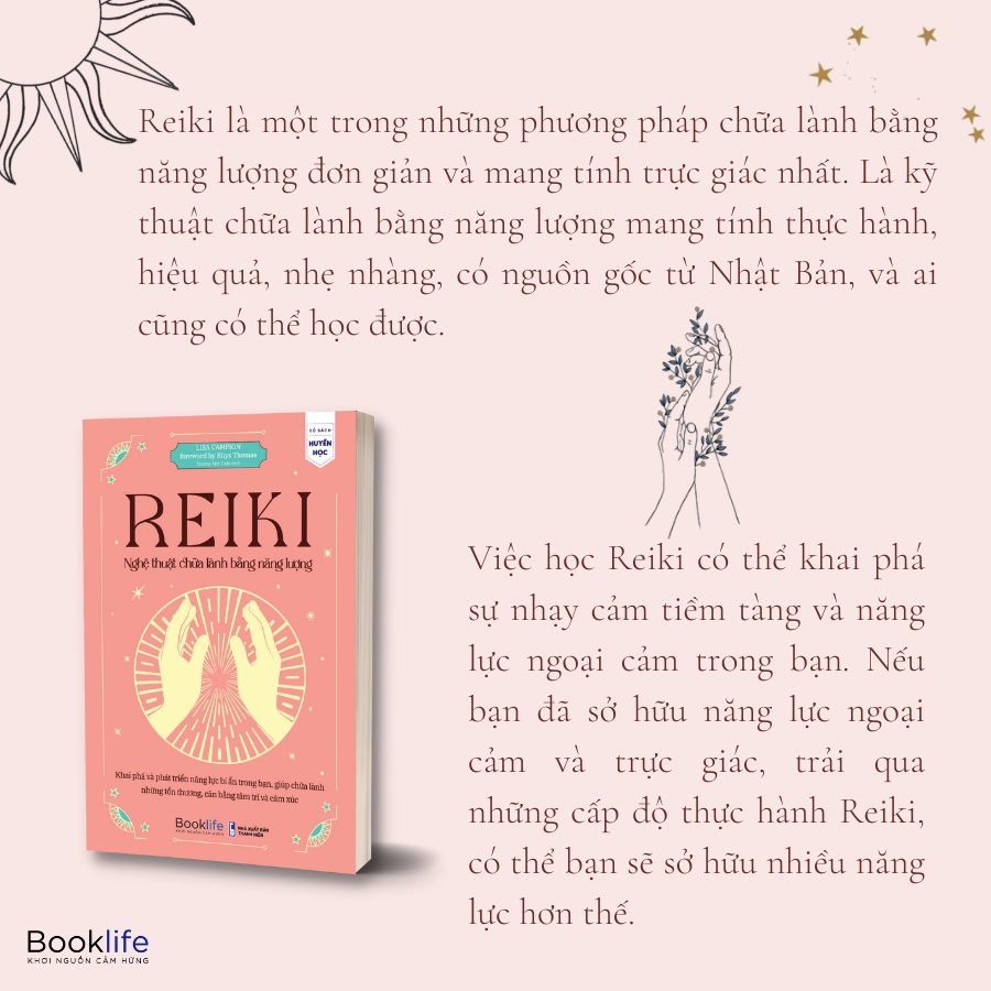 Sách - Reiki - Nghệ thuật chữa lành bằng năng lượng - 1980books