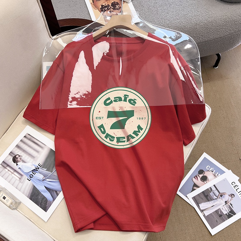 NRVP Áo Thun 100% Cotton Tay NgắN Plus Size Cho Nam Và Nữ