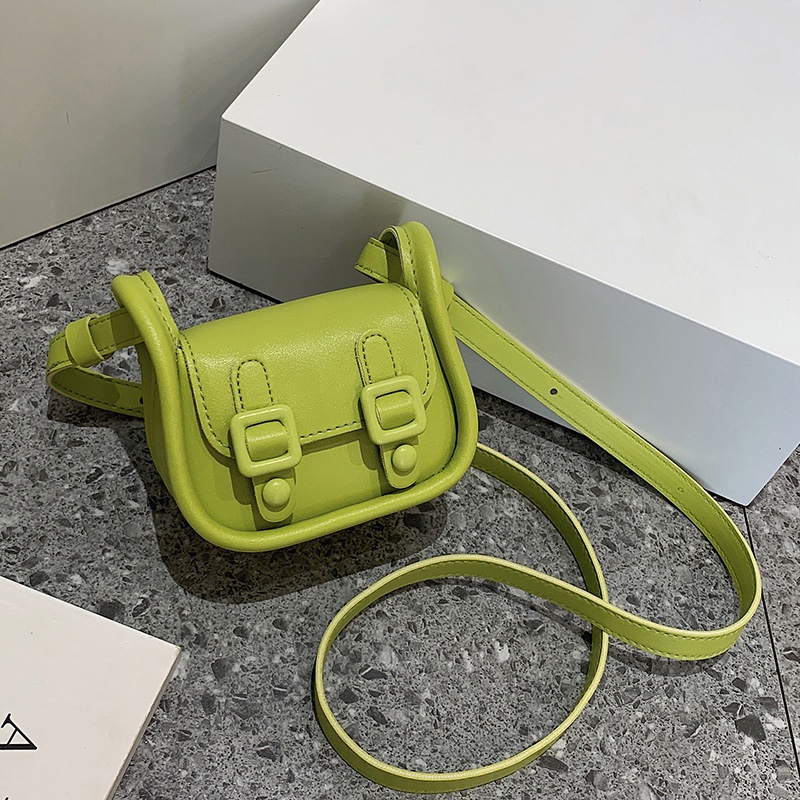 Túi Đeo Chéo Hình Vuông Nhỏ Màu Tương Phản Thời Trang Pháp Cho Nữ