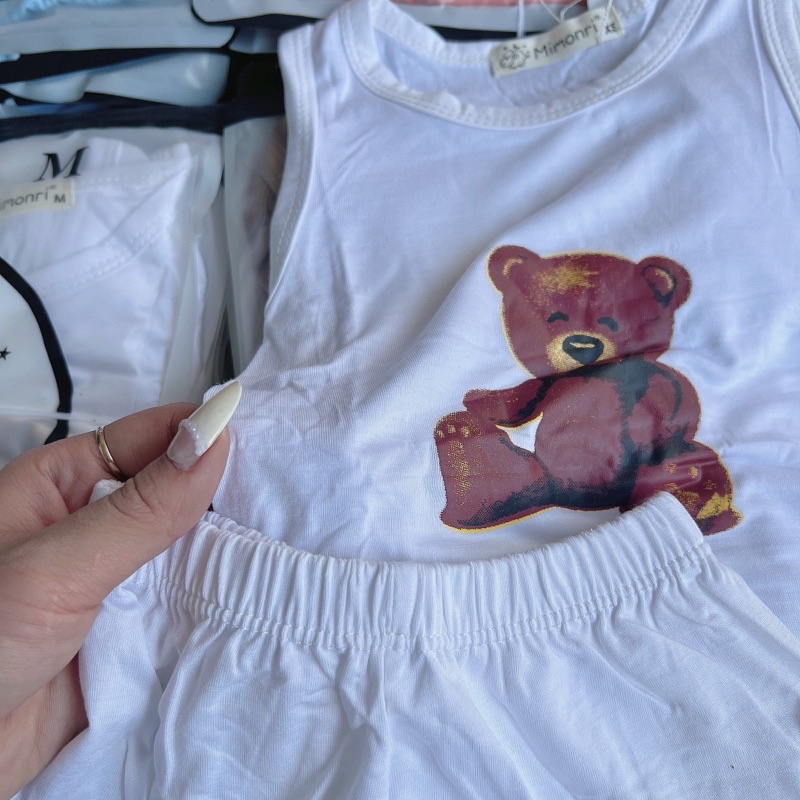 Bộ ba lỗ thun lạnh mimonri cho bé trai và bé gái 5-18kg