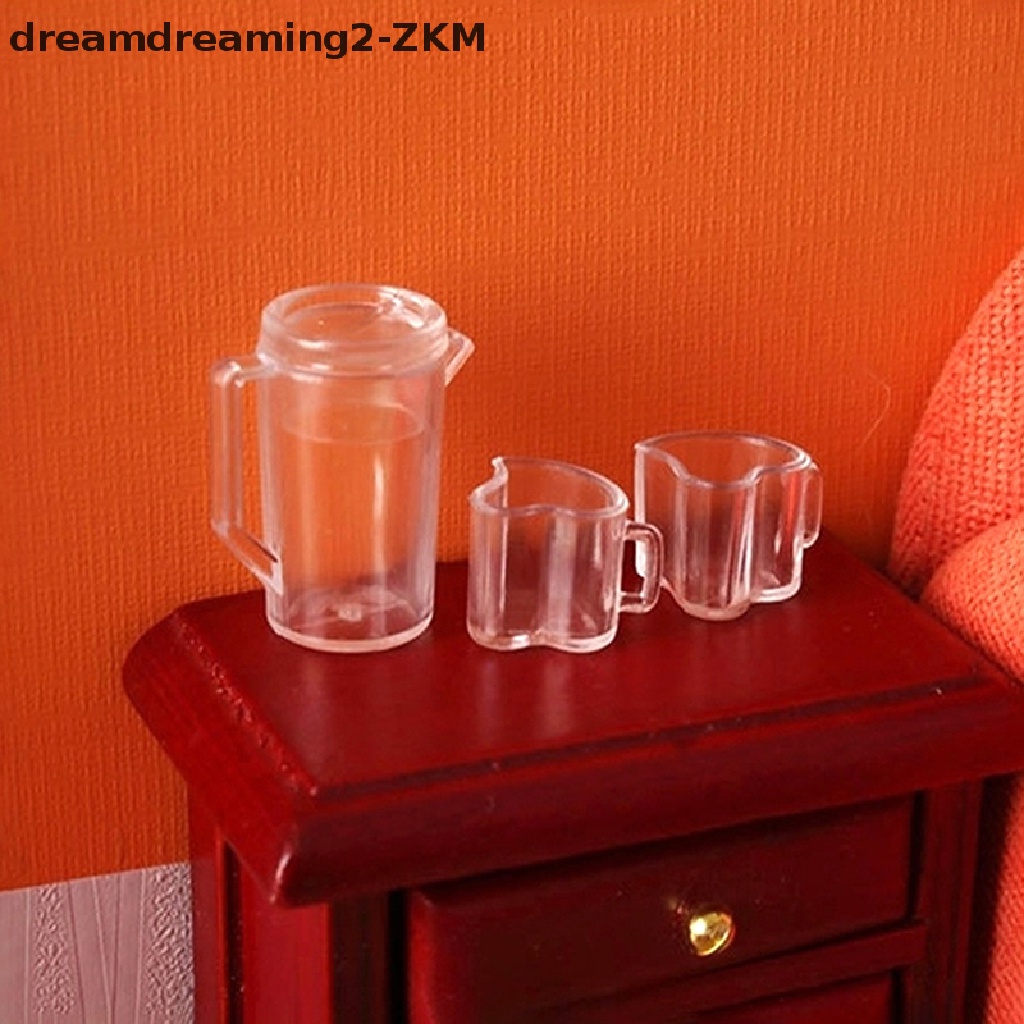 Bộ 5 Cốc Nước Rỗng Trong Suốt Dùng Trang Trí Nhà Búp Bê 1: 12