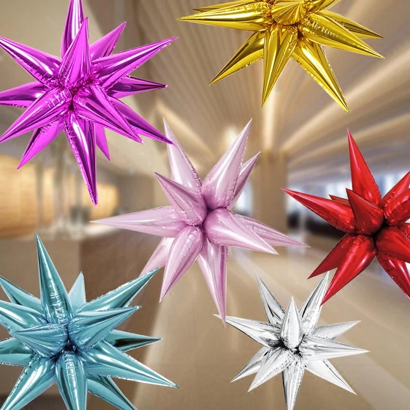 Set 10 Bong Bóng Nhôm Hình Nón Giọt Nước Màu Sáng Dùng Để Trang Trí Tiệc Sinh Nhật / Đám Cưới DIY