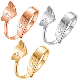 Nhẫn titan con cáo hồ ly thiết kế free size TC040 | Shop Công Sang CSJ