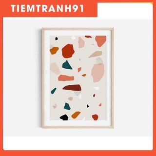Tranh in cao cấp | Tranh nghệ thuật trừu tượng - Terrazzo Print, Modern print, terrazzo wall art, abstract print