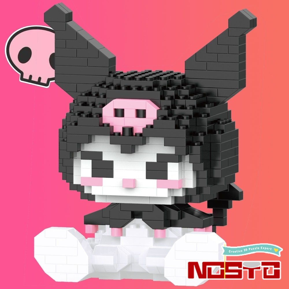Nano Khối Sanrio Kuromi Giai Điệu Của Tôi Hello Kitty Khối Xây Dựng Búp Bê Pop DIY Trang Trí Đồ Chơi Xếp Hình Bé Gái Quà Tặng