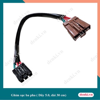  Dây ghim sạc 3 pha  mâm lửa  dành cho xe Vario  Dây 5.0 dài 30cm  