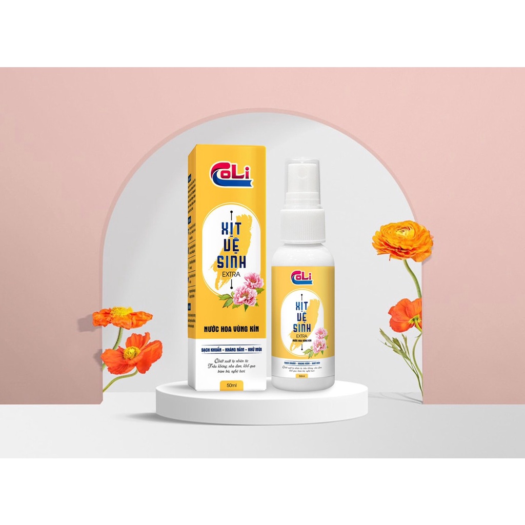 COLI Nước hoa vùng kín- Xịt vệ sinh sạch khuẩn kháng nấm