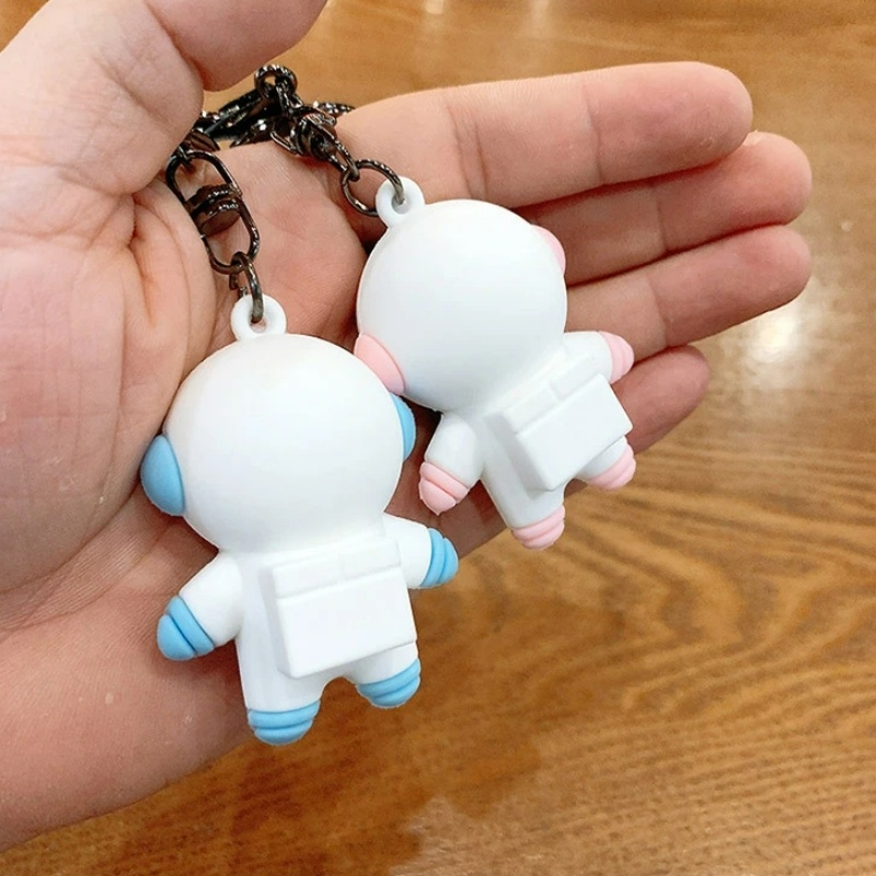 Hoạt Hình Móc Chìa Khóa Hình Phi Hành Gia 3D Bằng Cao Su Mềm