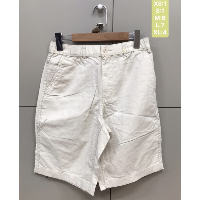 Quần đùi linen uni