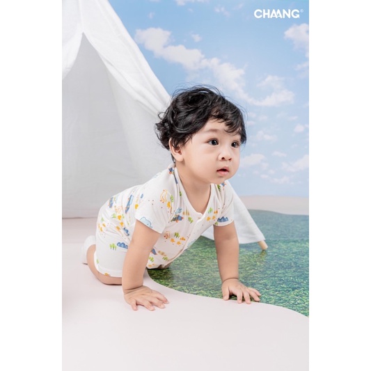 [CHAANG SPRING FIELD ] BỘ cộc cúc giữa cho bé sơ sinh đến 18 tháng