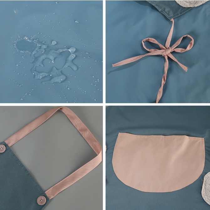 Tạp Dề Chống Thấm Nước - Thấm Dầu - Có Túi Tiện Dụng Dành Cho Nhà Bếp