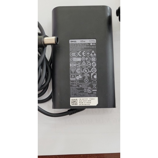 Sạc Laptop Dell 19.5V 3.34A 65w đầu kim to N4110 N4010 2421 2420 3450 4050 3521 Cục Adapter Dell 65W chân tròn to