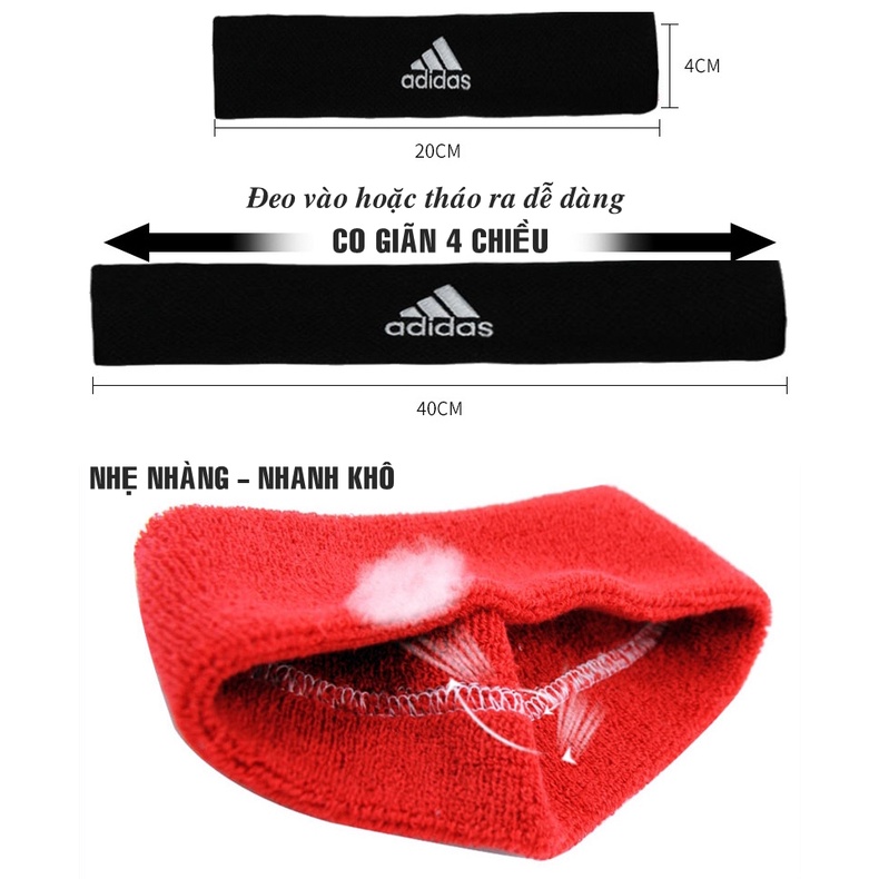 Băng Đô Thể Thao Nam Nữ Headband Thấm Chặn Mồ Hôi Băng Trán Tập Gym Bóng Chuyền Bóng Rổ Tennis Cầu lông Chạy Bộ Bóng Đá