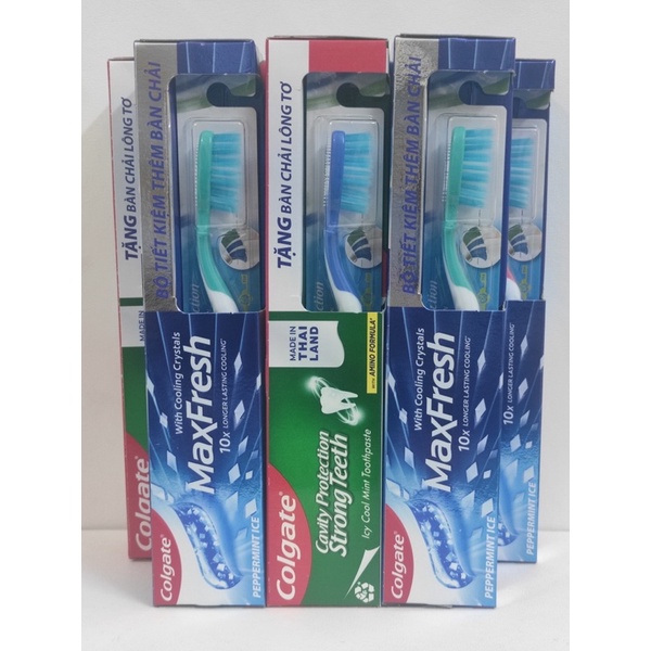 Kem Đánh Răng Colgate ngừa sâu răng/Maxfresh Bạc Hà/Than Tre/Trà Xanh/Hương Đào 225g