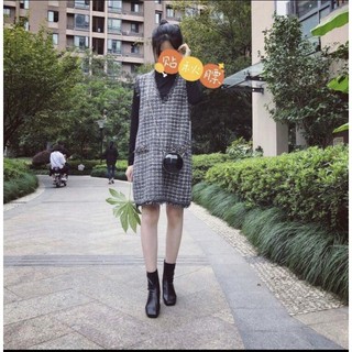 (Kèm ảnh thật) ORDER Bốt da lì cổ cao không khoá