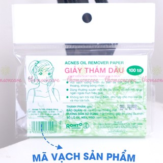 Giấy thấm dầu Acnes - 100 tờ