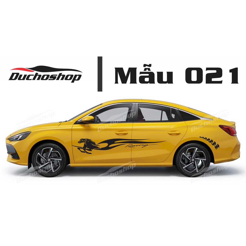 Tem dán sườn xe MG thể thao 002