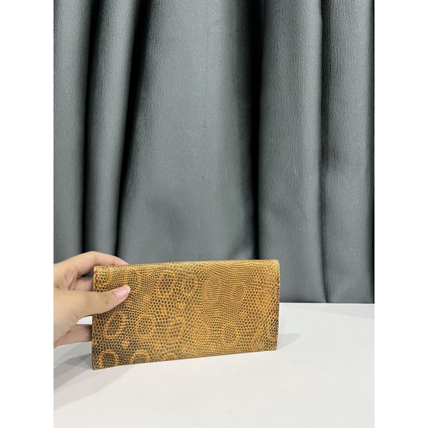 Ví si hiệu cầm tay nhập Nhật da kỳ đà hoa thật 100%