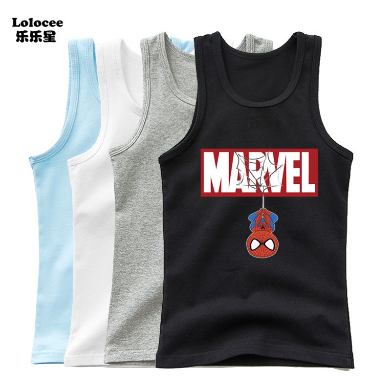 Mới Áo Thun Sát Nách In Hoạt Hình Người Nhện Marvel Avengers 2023 Chất Lượng Cao
