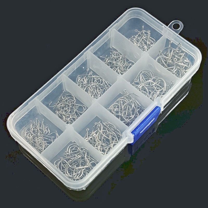 Bộ 500 / 500 Miếng Thép Carbon Mạnh Mẽ Không. Móc Câu Cá 3-12 Chuyên Dụng Chất Lượng Cao