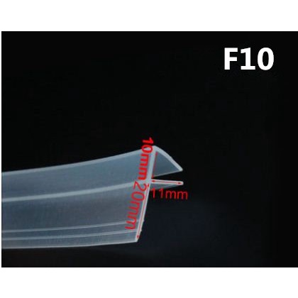 Cuộn Dây Cao Su silicone 2M Dán Cửa Kính / Cửa Sổ / Nhà Tắm Hình Chữ F / h Kích Thước 6 / 8 / 10 / 12Mm Kính