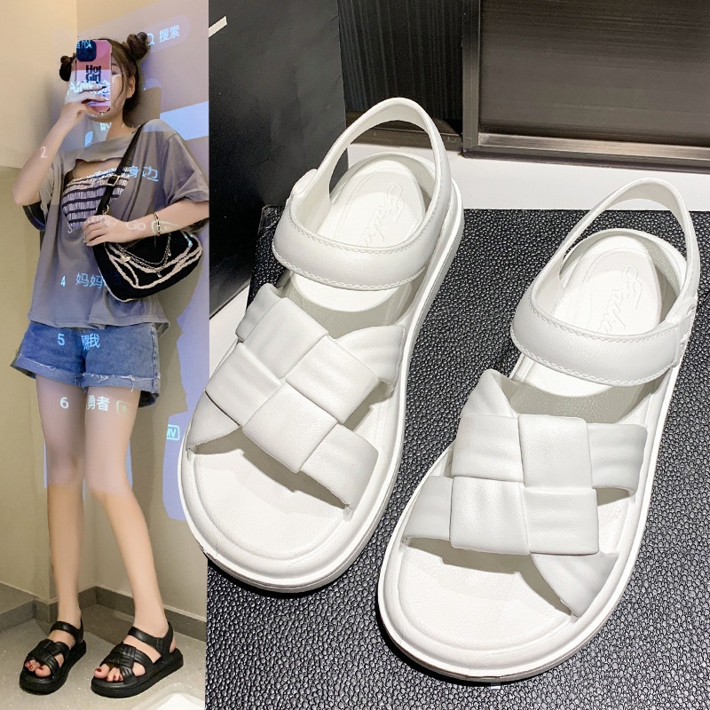 Giày Sandal Mùa Hè 2023 Đế Mềm Thoải Mái Phong Cách Ngọt Ngào Cho Nữ