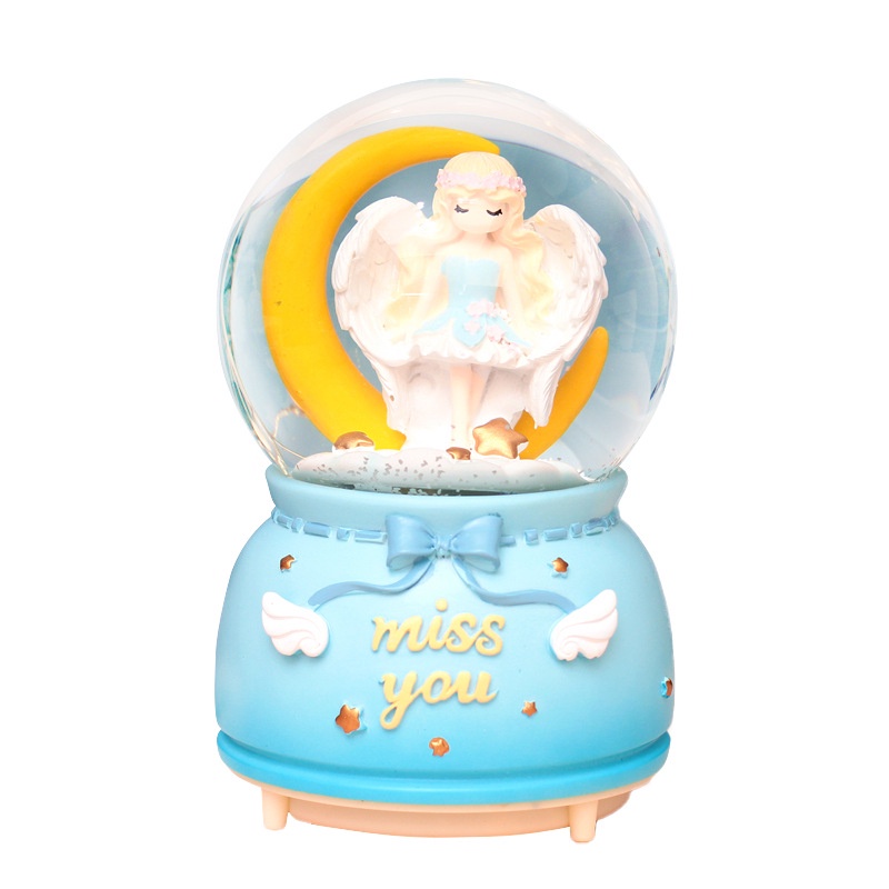 Quả cầu hình thiên thần có nhạc và ánh sáng , quà lưu niệm, quà tặng sinh nhật thú vị PHUONG DECOR