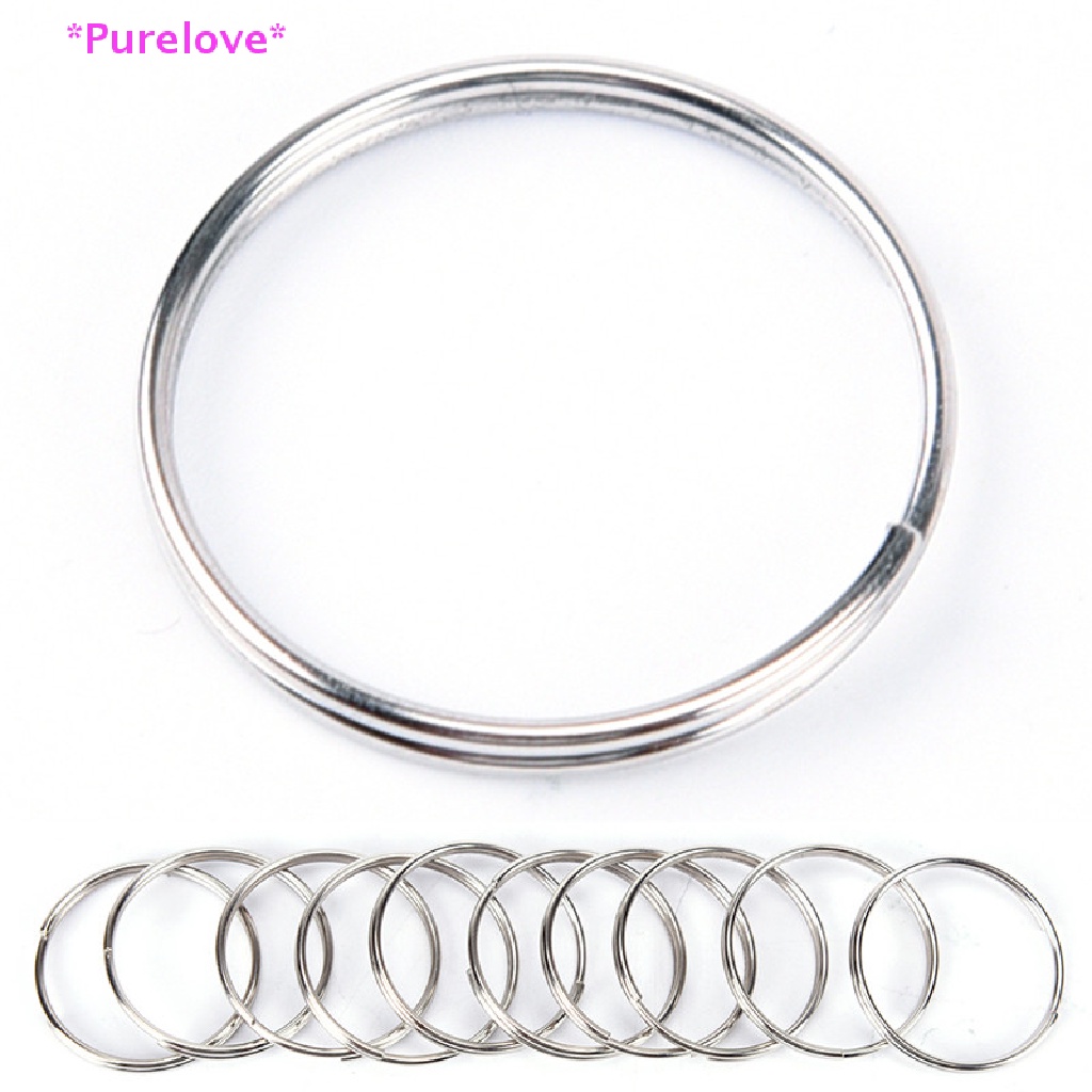 Set 10 Vòng Thép Niken Gắn Chìa Khóa Tiện Dụng Mới