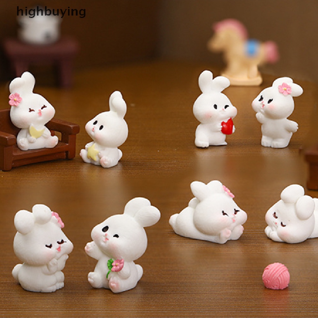 Mô Hình Thỏ Belle Mini Dễ Thương Dùng Trang Trí Tiểu Cảnh / Năm Mới