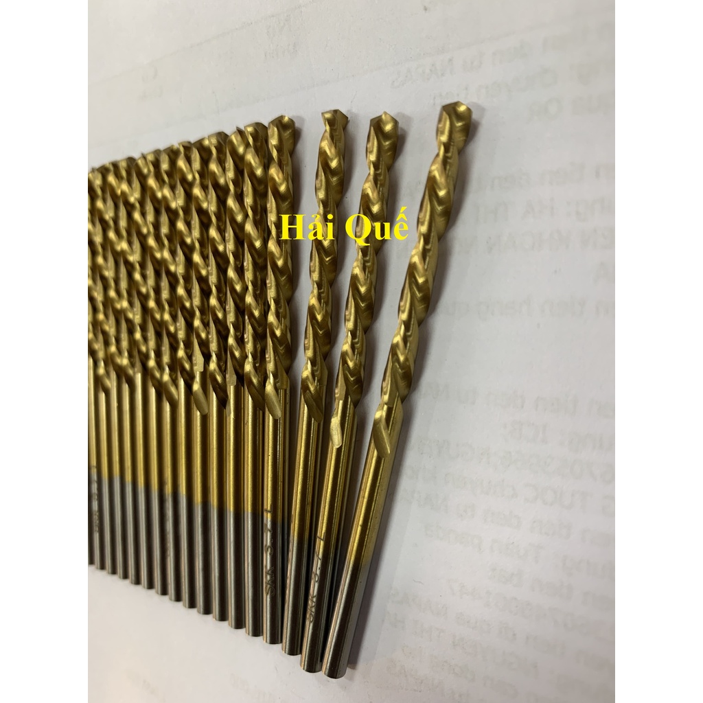 10 Mũi khoan làm bằng thép gió d=3.7mm