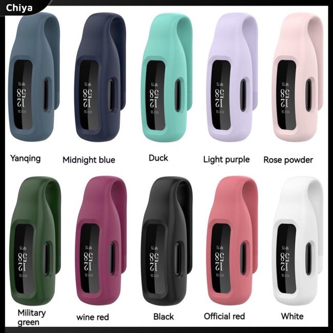 Ốp Bảo Vệ Bằng Silicon Có Kẹp Thép Cho Đồng Hồ Thông Minh Fitbit Inspire3