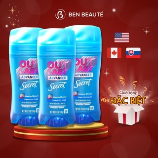Sáp khử mùi secret ph balance out last 24h invisible solid deodorant 73g
