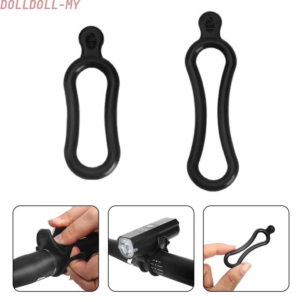 Set 5 / 10 Dây Silicon Giữ Đèn Xe Đạp Mới