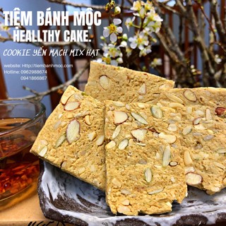 Bánh Cookie yến mạch mix hạt tiểu đường ăn kiêng giảm cân ăn kiêng tiểu đường