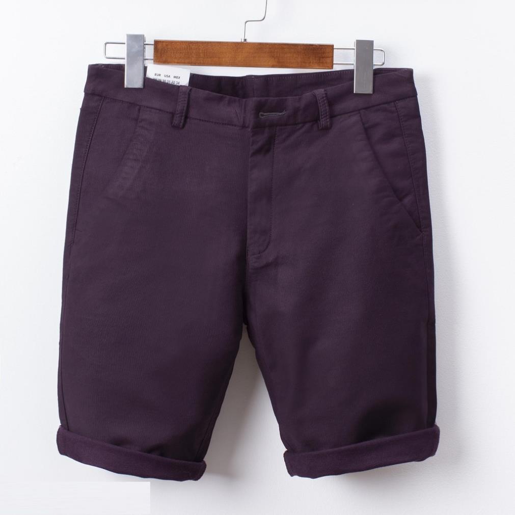 Quần short kaki nam màu tím LADOS - 4019 với thiết kế đơn giản chuẩn năng động