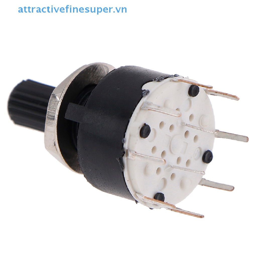 Công Tắc Xoay SR16MM 2 Cực 3 4 Vị Trí 1 Cực 5 6 8 Vị Trí