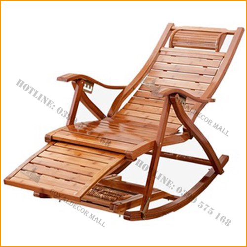 Ghế Tre Bập Bênh Chất liệu Thiên Nhiên ROYALDECORHN Ngồi Đọc Sách Báo Nội Thát Phòng Khách, Sân Vườn