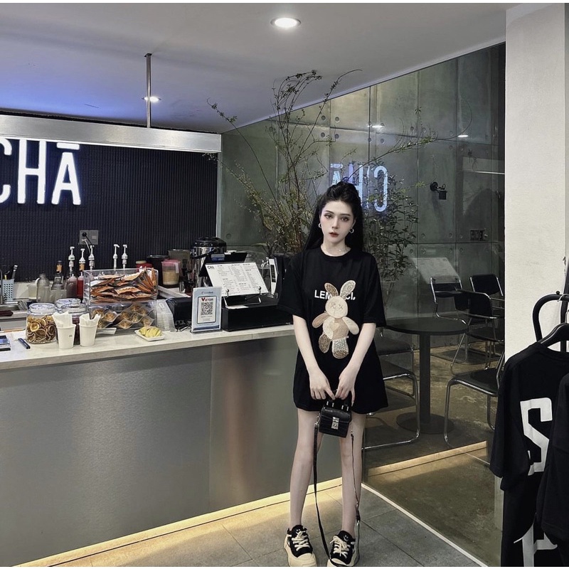 ÁO PHÔNG TRÙM MÔNG THỎ ĐÍNH ĐÁ  NỔI CÁ TÍNH