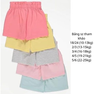 Combo 5 quần short đùi bé gái chất cotton co giãn mềm mại siêu xinh cho bé JIMADO