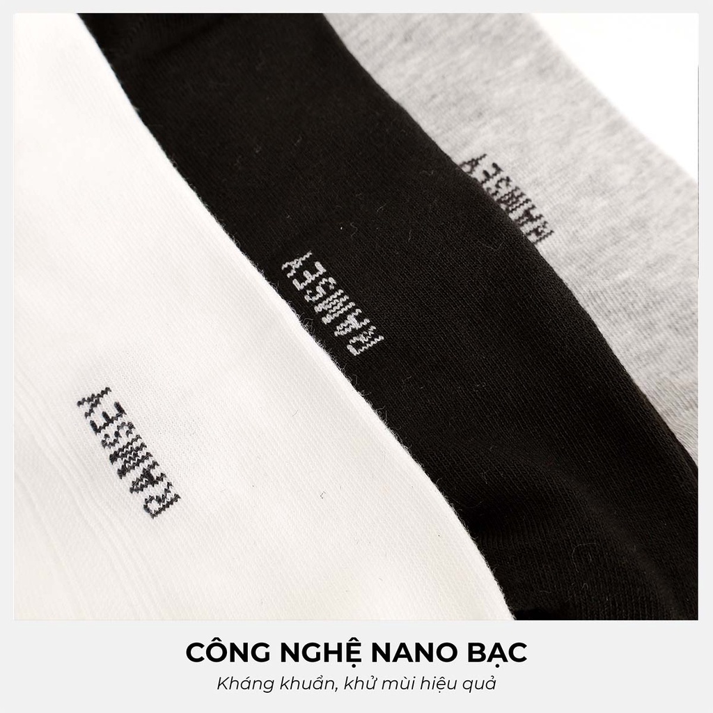 Tất nam cổ dài GUZADO sợi cotton thấm hút,kháng khuẩn cực tốt RSP101